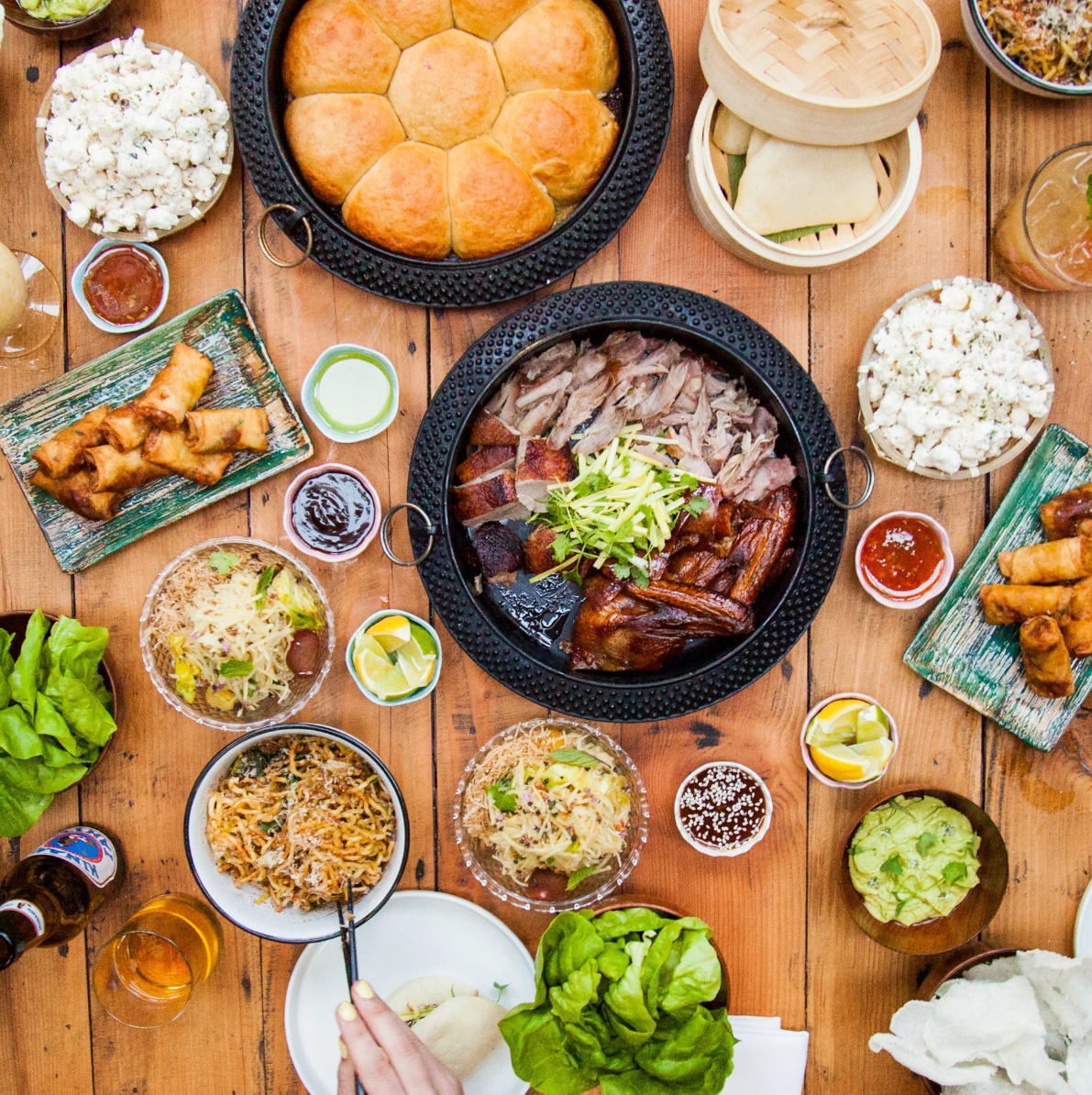 Culinary and Talent by Curious with a chef-driven table spread